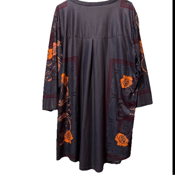 Reborn Top Women’s Plus Size 3XL Garden core Flowy Garden‎ Core Stretch Blouse - Picture 2 of 11